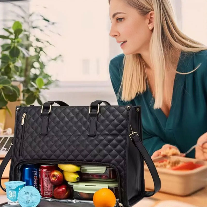 Sac de voyage 2 en 1 : compartiment pour ordinateur portable et sac isotherme pour le déjeuner. Idéal pour les affaires, le travail, les soins infirmiers, le bureau, les études et les loisirs.