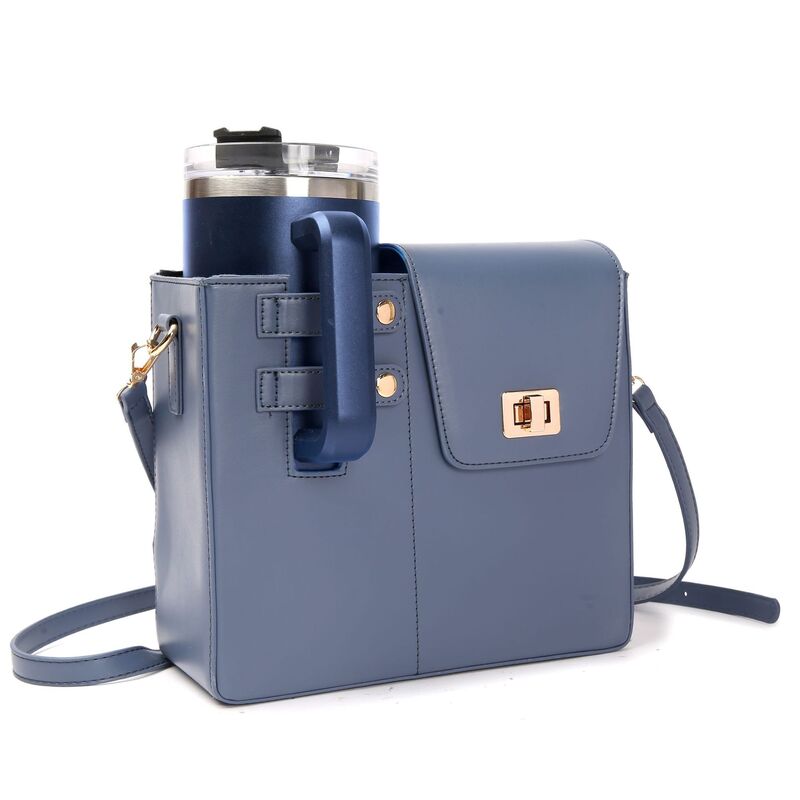 Sacoche porte-gobelet d'extérieur pour bouteille d'eau Stanley, sac bandoulière pour bouteille d'eau compatible avec la plupart des bouteilles d'eau