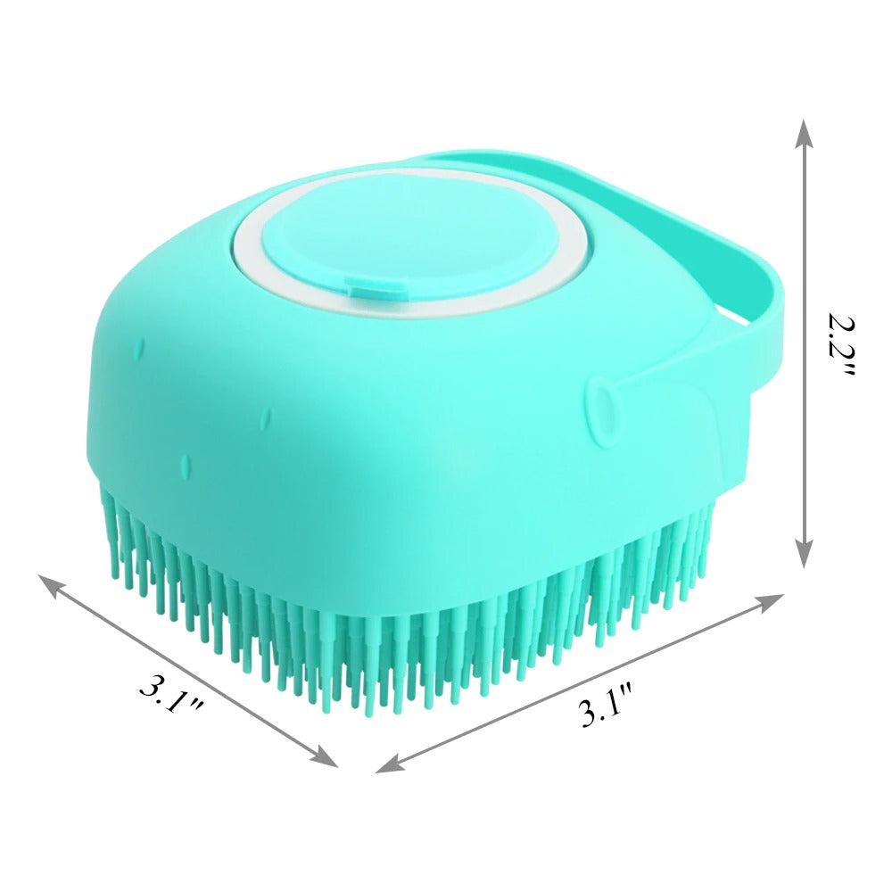 Pet Dog Shampoo Massager Brush Cat Massage Comb Grooming Scrubber Shower Brush For Bathing Short Hair Soft Silicone Brushes 15