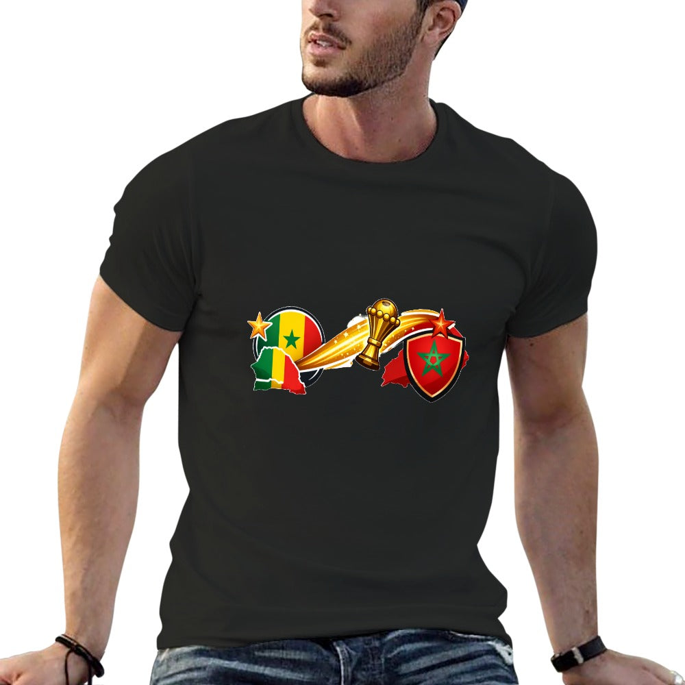 t-shirt à manches courtes pour homme COUPE D Afrique 2026 150 g