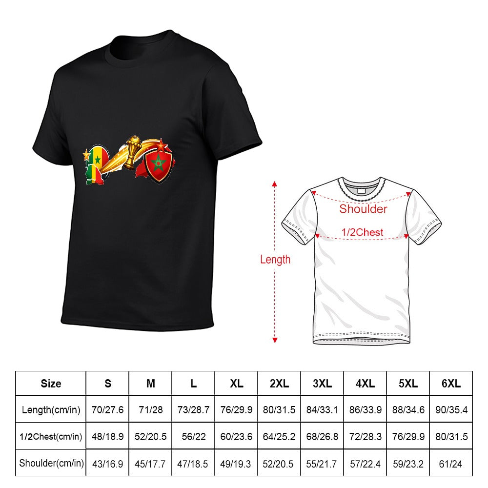 t-shirt à manches courtes pour homme COUPE D Afrique 2026 150 g