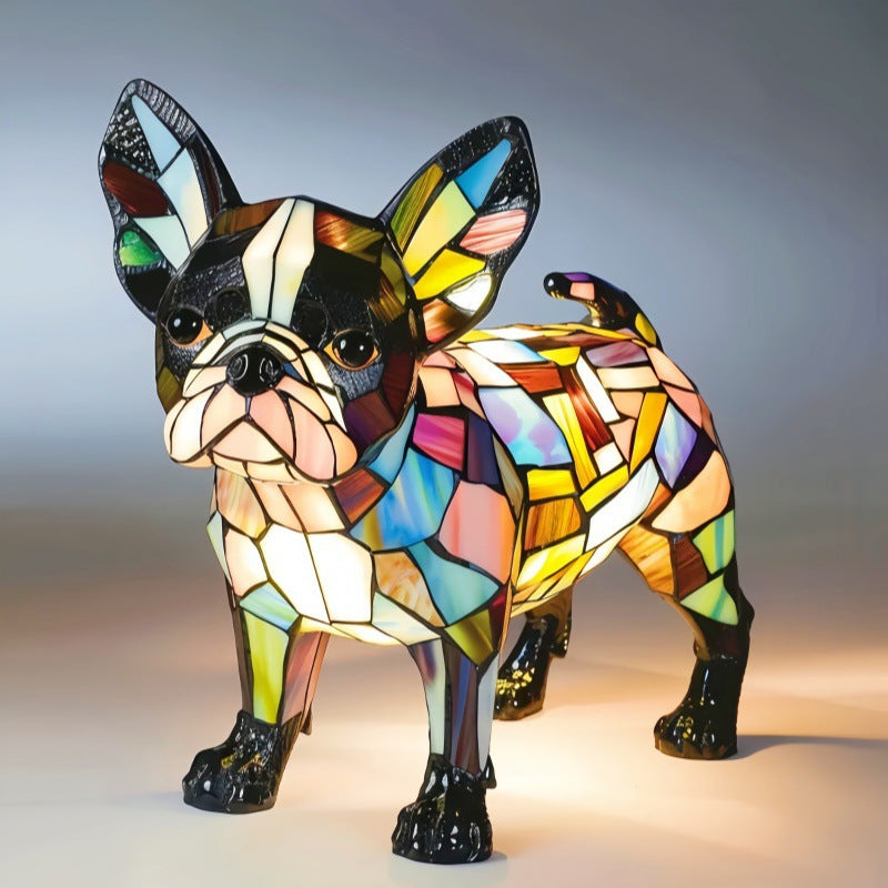 Veilleuse LED en résine en forme d'animal, une jolie lampe de chevet pour le salon et la chambre.