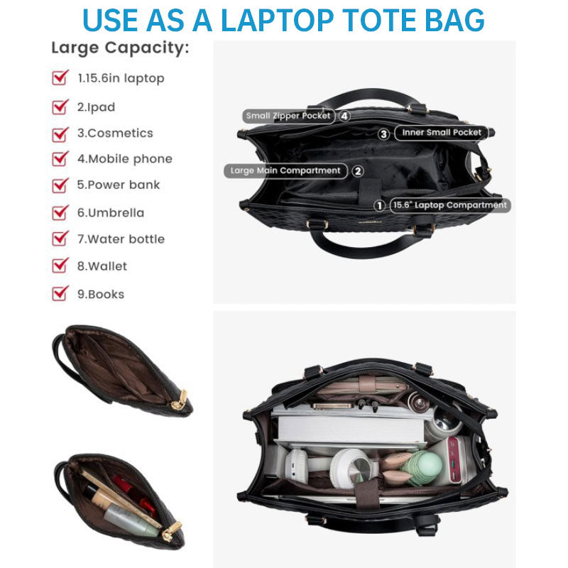 Sac de voyage 2 en 1 : compartiment pour ordinateur portable et sac isotherme pour le déjeuner. Idéal pour les affaires, le travail, les soins infirmiers, le bureau, les études et les loisirs.
