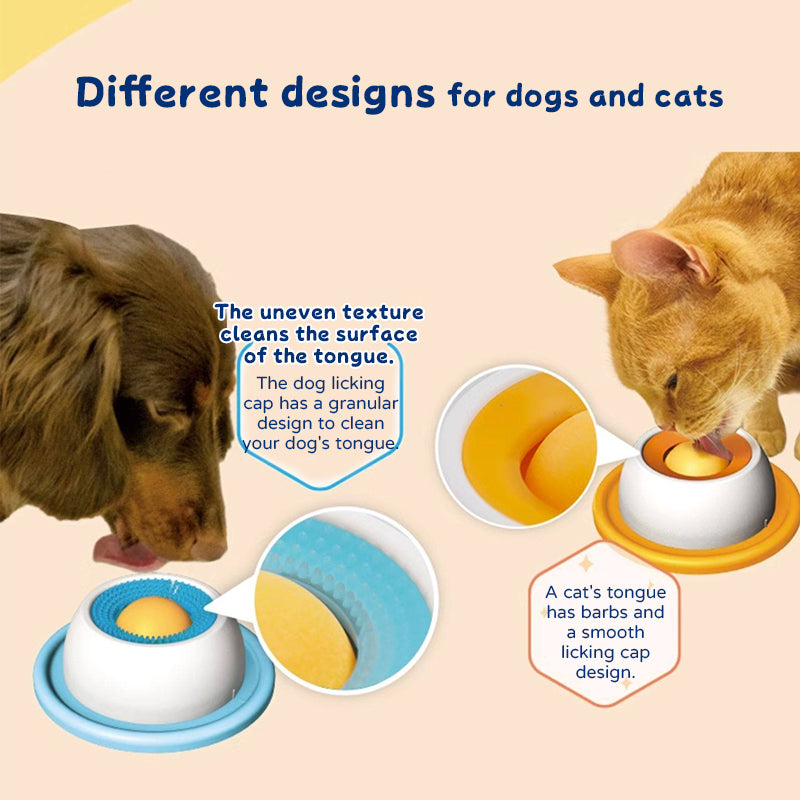 Tapis De Léchage Chien, Bol À Lécher Liquide pour Chien, Jouet D'enrichissement À Lécher pour Chiots Et Chats, Entraînement À Une Alimentation Saine, Apaisement Et Soulagement De L'anxiété