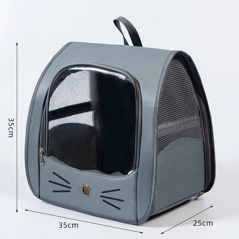 Pet Carrier Backpack, Travel Bag for Small Dogs and Cats, Breathable Mesh Car & Outdoor Carrier