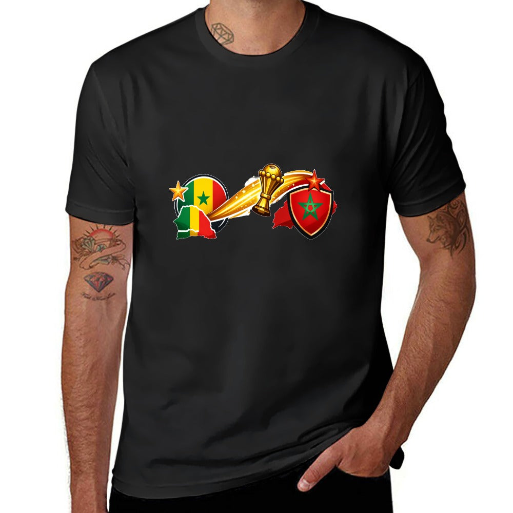 t-shirt à manches courtes pour homme COUPE D Afrique 2026 150 g