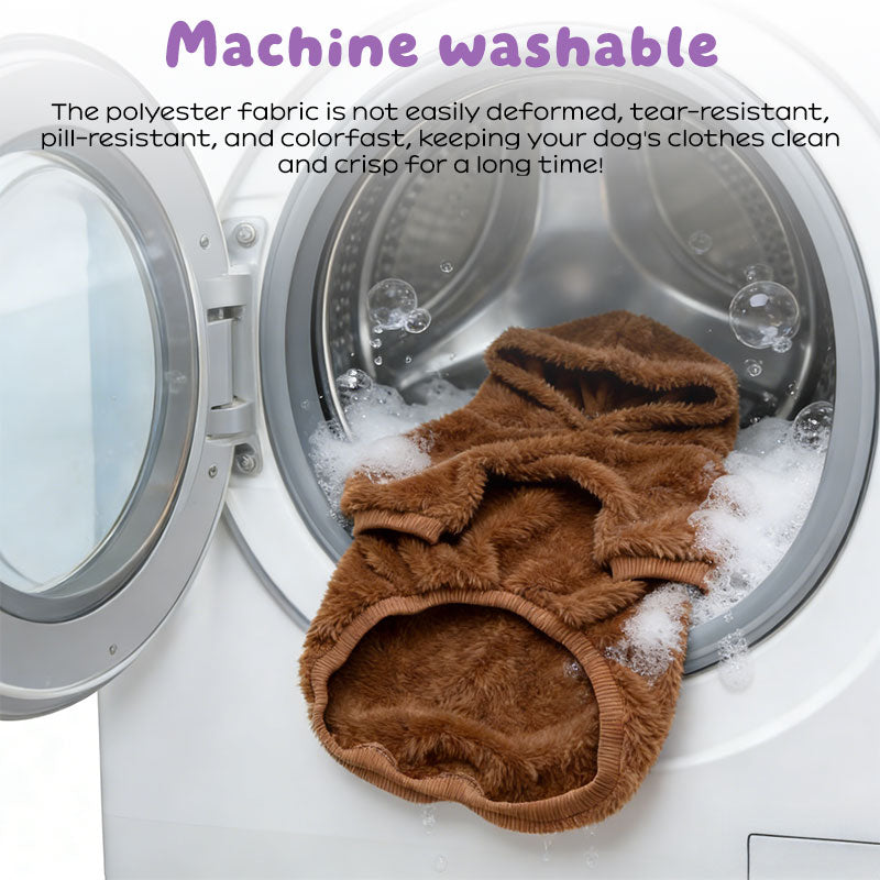 Warm Winter Dog Hoodie for Golden Retriever & Labrador - Fleece-Lined Outdoor Dog Coat for Medium & Large Breeds