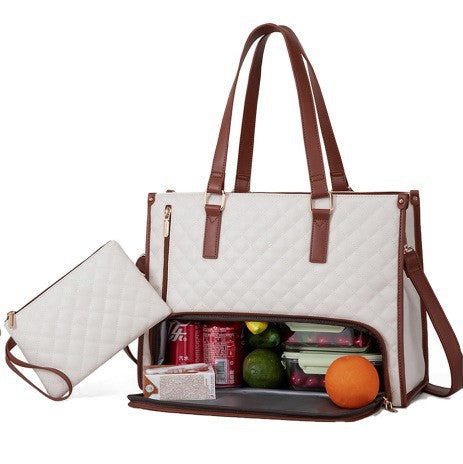 Sac de voyage 2 en 1 : compartiment pour ordinateur portable et sac isotherme pour le déjeuner. Idéal pour les affaires, le travail, les soins infirmiers, le bureau, les études et les loisirs.