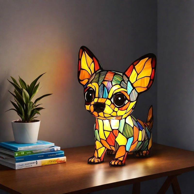 Veilleuse LED en résine en forme d'animal, une jolie lampe de chevet pour le salon et la chambre.