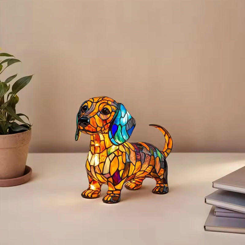 Veilleuse LED en résine en forme d'animal, une jolie lampe de chevet pour le salon et la chambre.