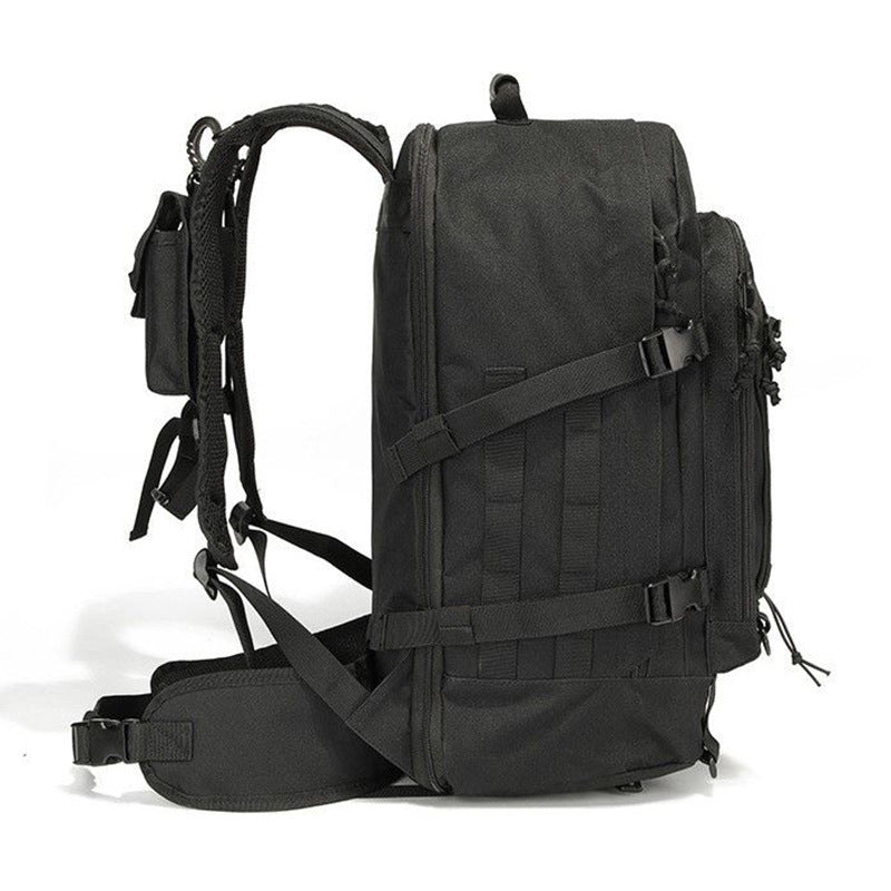 Sac à dos tactique outdoor pour homme de 65 L : grande capacité, idéal pour la randonnée, le camping et les voyages. Un sac à dos de style militaire.