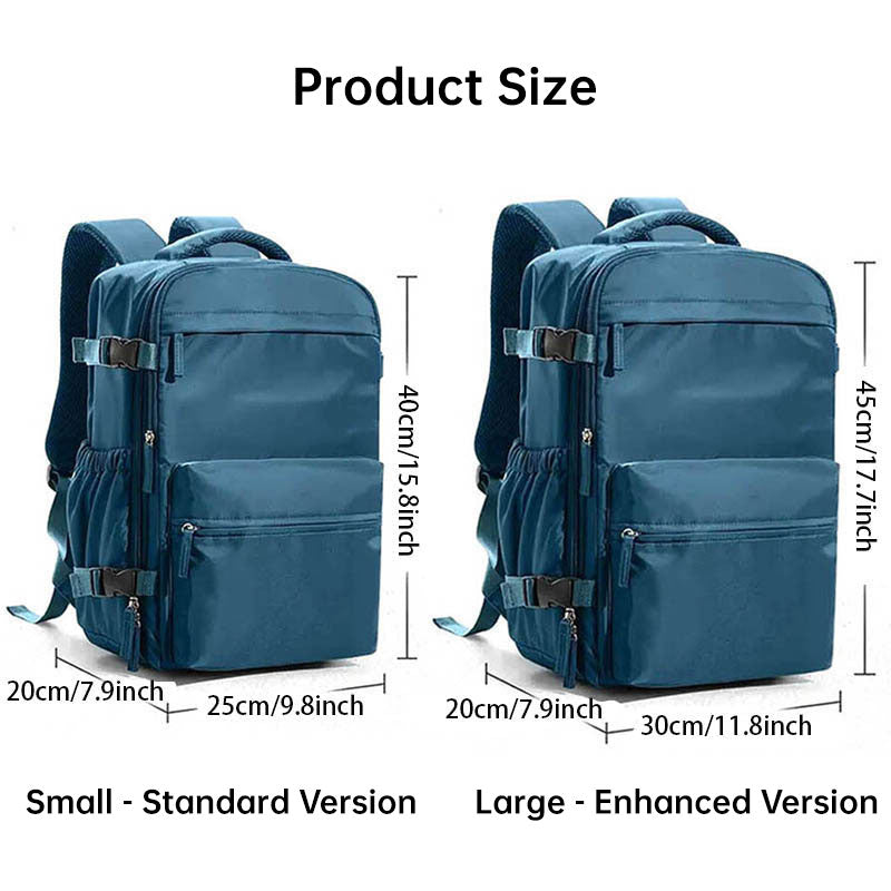 Sac à dos de voyage à compression sous vide et sac de rangement 42x29x15, compartiment pour ordinateur portable
