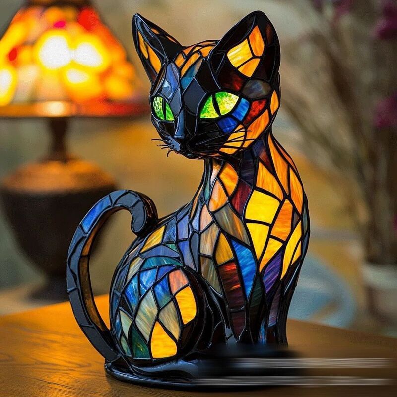 Veilleuse LED en résine en forme d'animal, une jolie lampe de chevet pour le salon et la chambre.