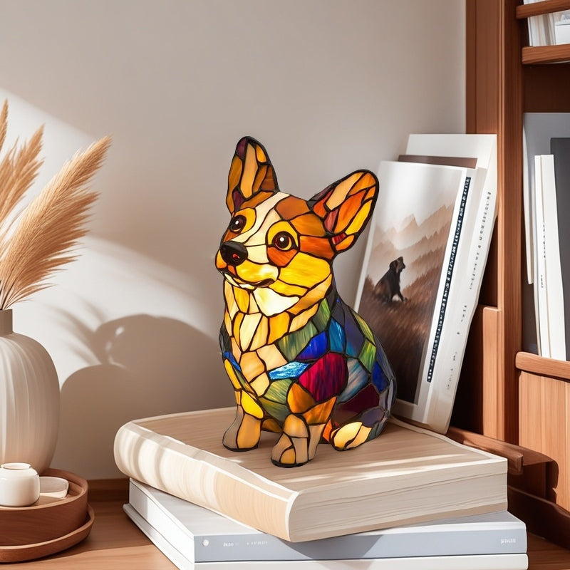Veilleuse LED en résine en forme d'animal, une jolie lampe de chevet pour le salon et la chambre.