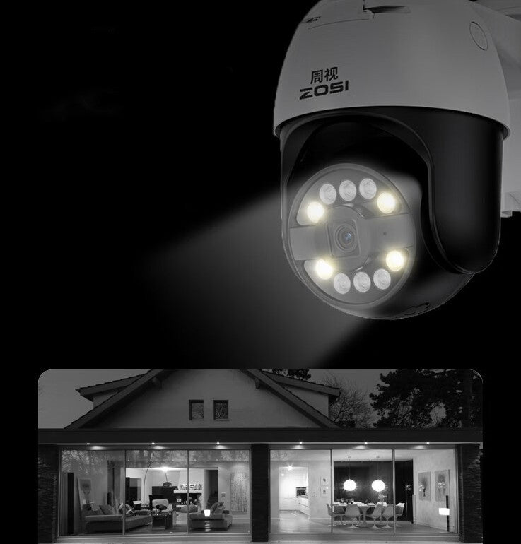 Caméra de Surveillance Extérieure ZOSI 4K – Vision Panoramique 360° &amp; Vision Nocturne