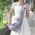 Sac de transport bandoulière réversible mains libres pour petits chiens et chats, sac de voyage souple et confortable, pochette double face, sac à main