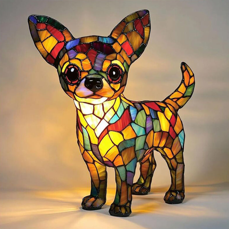 Veilleuse LED en résine en forme d'animal, une jolie lampe de chevet pour le salon et la chambre.