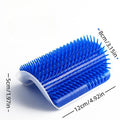 Brosse d'angle murale quatre couleurs avec poudre de menthe pour chat offerte, masseur pour chat doux pour la peau, peigne pour chatn, balle à mâcher multifonctionnelle avec corde, jouet pour chien