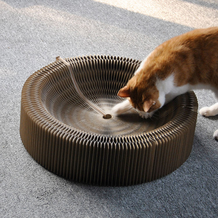 Griffoir accordéon créatif pour chat,  décompression, affûtage des griffes