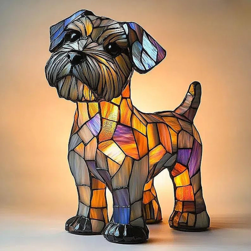 Veilleuse LED en résine en forme d'animal, une jolie lampe de chevet pour le salon et la chambre.