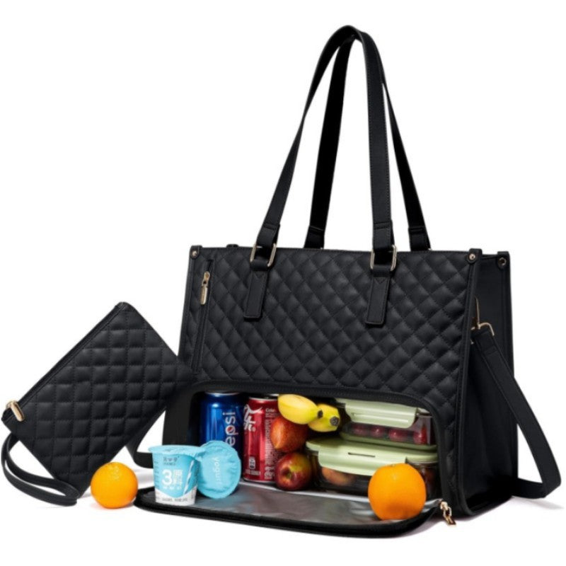 Sac de voyage 2 en 1 : compartiment pour ordinateur portable et sac isotherme pour le déjeuner. Idéal pour les affaires, le travail, les soins infirmiers, le bureau, les études et les loisirs.