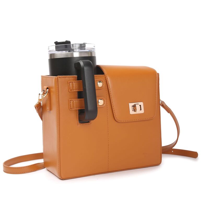 Sacoche porte-gobelet d'extérieur pour bouteille d'eau Stanley, sac bandoulière pour bouteille d'eau compatible avec la plupart des bouteilles d'eau
