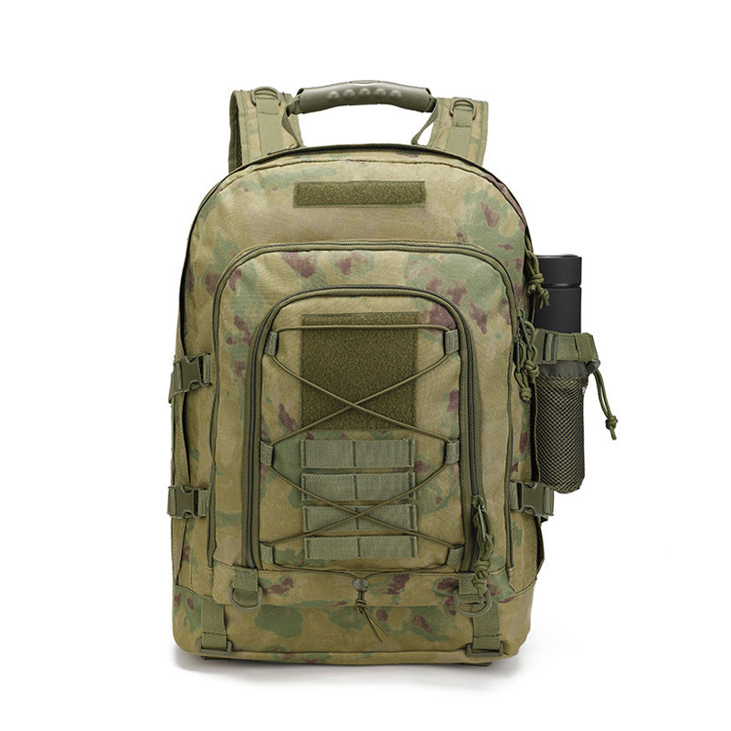 Sac à dos tactique outdoor pour homme de 65 L : grande capacité, idéal pour la randonnée, le camping et les voyages. Un sac à dos de style militaire.