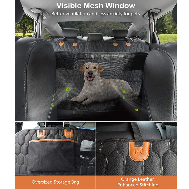 Housse de siège de voiture pour chien, hamac à fond rigide pour voiture, imperméable, antidérapant, résistant aux rayures, pliable, extension de siège arrière pour chiens