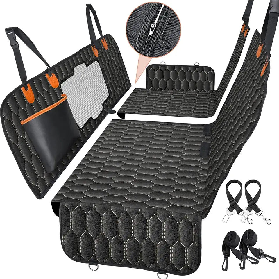 Housse de siège de voiture pour chien, hamac à fond rigide pour voiture, imperméable, antidérapant, résistant aux rayures, pliable, extension de siège arrière pour chiens