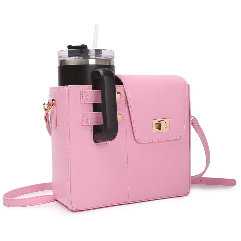 Sacoche porte-gobelet d'extérieur pour bouteille d'eau Stanley, sac bandoulière pour bouteille d'eau compatible avec la plupart des bouteilles d'eau