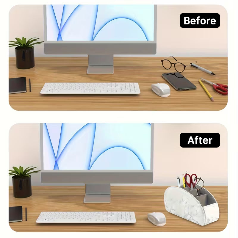 5-Slot Remote Control Holder Box - Desktop Organizer for TV, Media Player, Heater & Game Controllers